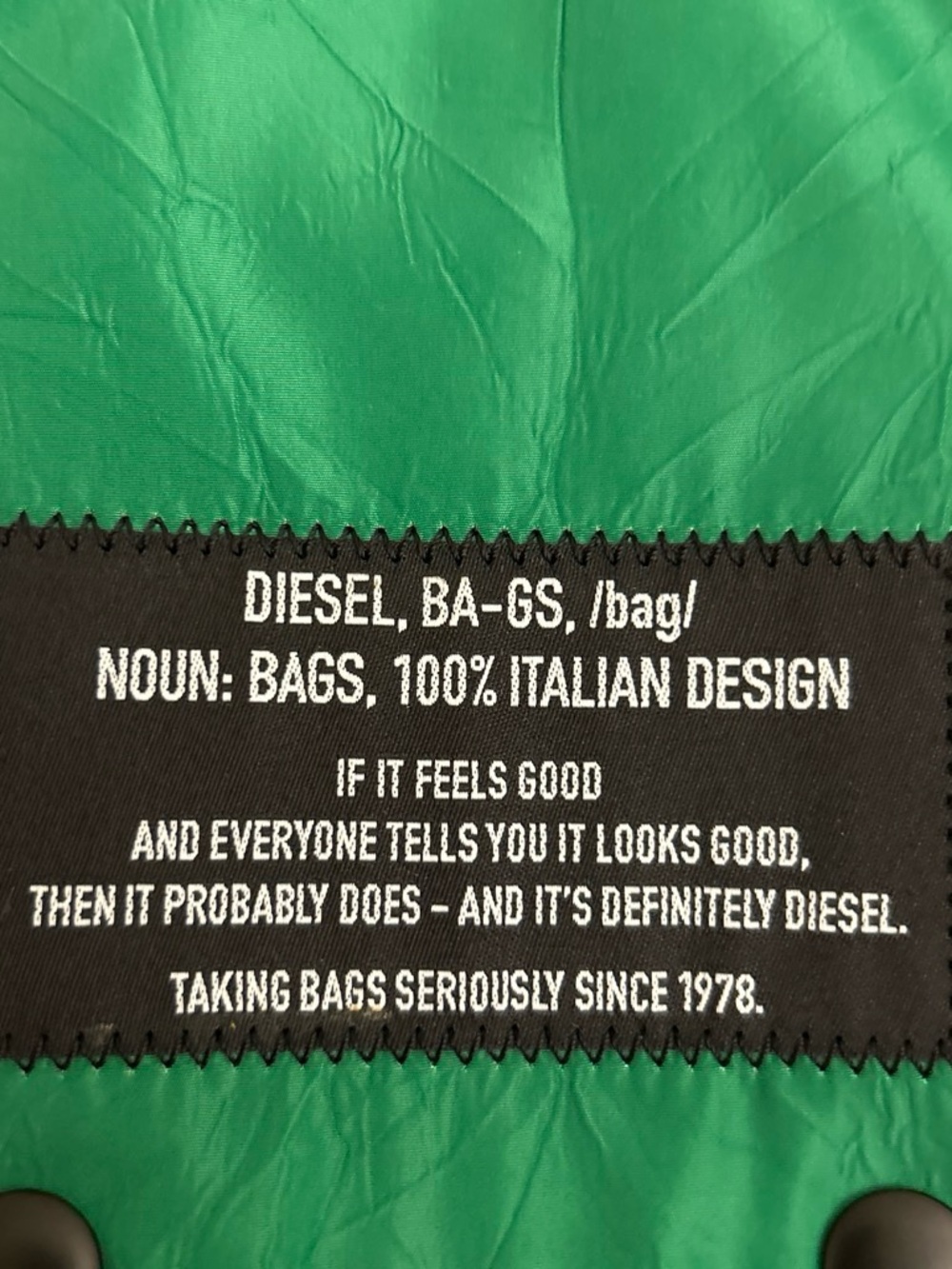 Diesel bag green - Picture 2 of 4